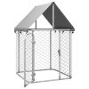 Outdoor Dog Kennel with Roof 39.4"x39.4"x59.1"