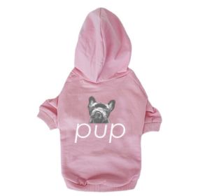 Pet Clothing Dog Hoodie Compared To Bear Cotton Hoodie (Option: Pink-M)