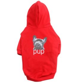 Pet Clothing Dog Hoodie Compared To Bear Cotton Hoodie (Option: Red-L)