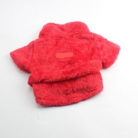 Dog Fashion Personalized Cloak Bathrobe (Option: Red-S)