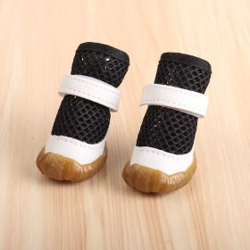 No Foot Loss When Going Out Pet Booties Small Dog (Option: Black 2 Pieces-1 Yard)