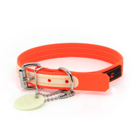 Play Glow Collar (Color: Orange, size: 3/4"x12")