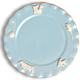 Cat Whisker Plate (Color: Sky Blue, size: Plate)