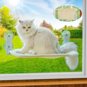 Mewoofun Cat Window Perch Foldable Hammock (Color: White)