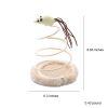 Pet Plush Toy For Indoor Cats; Cat Plush Toy With Spiral Spring Plate And Funny Ball; Cat Teaser Toy