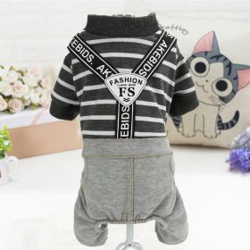 Pet Clothes Dog Four-legged Pet Clothes (Option: FSfourleggedgrey-L)