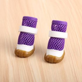 No Foot Loss When Going Out Pet Booties Small Dog (Option: Purple 2-2 Yards)