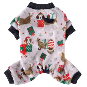 Autumn Clothes Four-legged Pet Clothing (Option: Christmas-M)