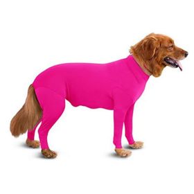 Pet Dog Jumpsuit Medium Large Dog Pajamas Anxiety (Option: Pink-M)