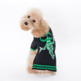 Pumpkin Sweater Dog Clothes Halloween (Option: Fluorescent Skull-XS)