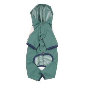 New Dog Clothes Summer Trendy Waterproof Raincoat (Option: Green-L)